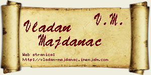 Vladan Majdanac vizit kartica